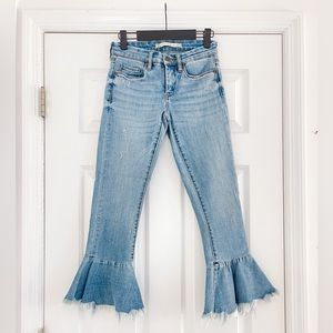 Chelsea & Violet Mini Flare Capri Jeans